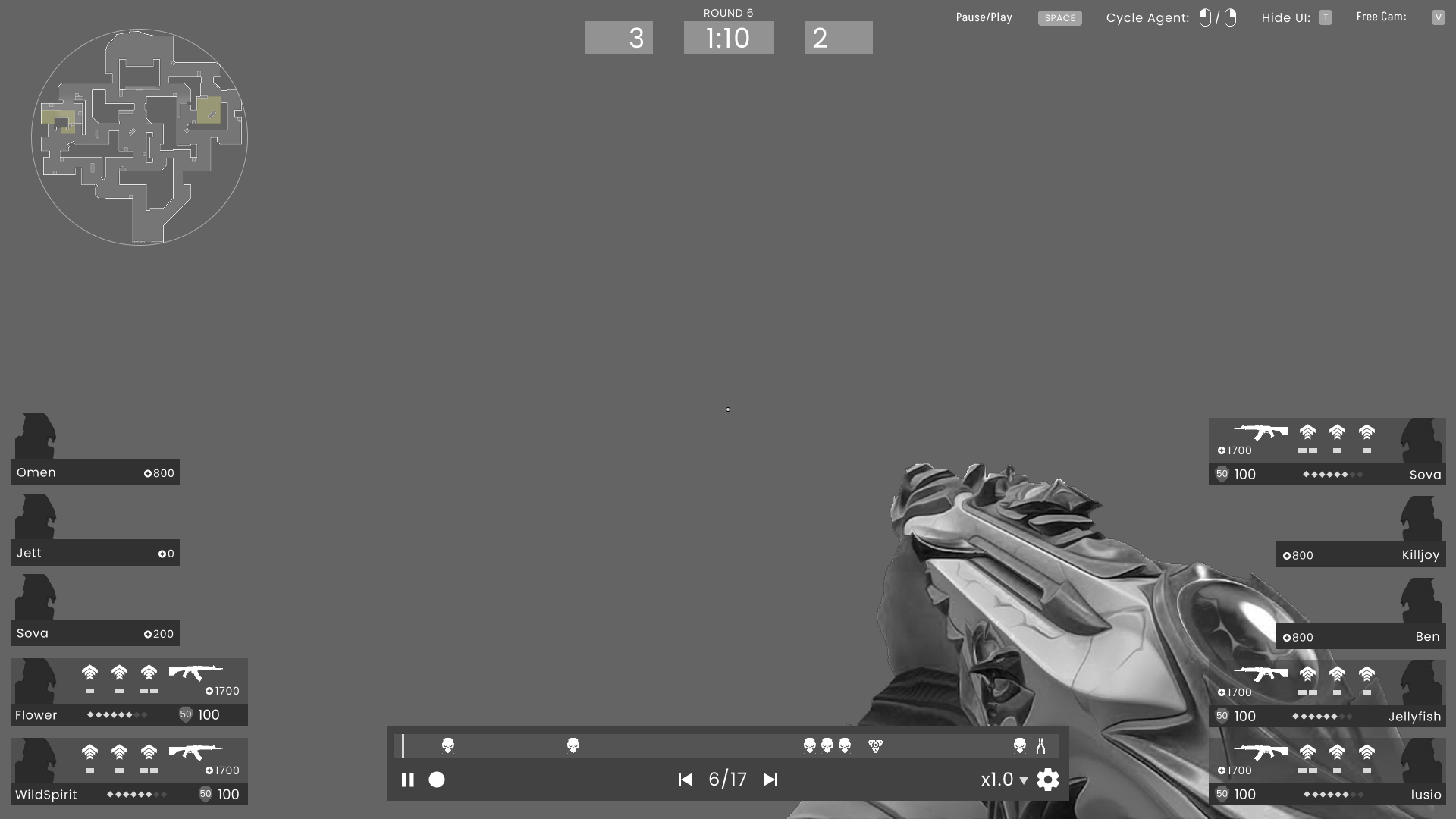 Wireframe for the Replay System second iteration